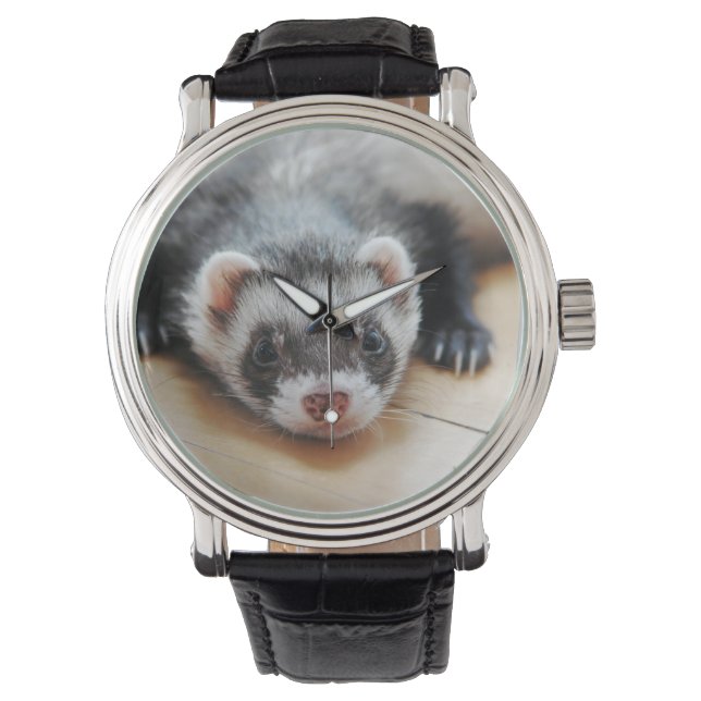 Cute Sable Ferret Watch (Front)