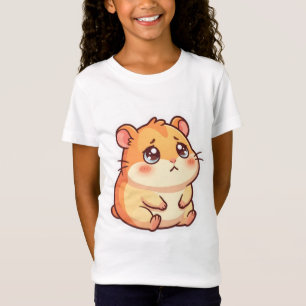 Cute Sad Chibi Hamster Meme Kids T-Shirt