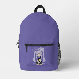 Cute Sad Girl Hand Drawn Illustration – It’s Okay  Printed Backpack