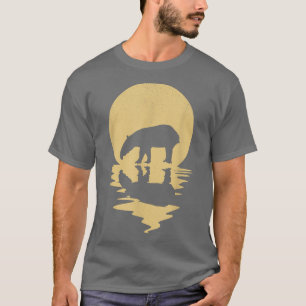 Cute saddle cloth tapir biologist tropical forests T-Shirt