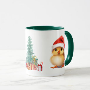 Cute Safari animal bird Santa Christmas Costume Mug