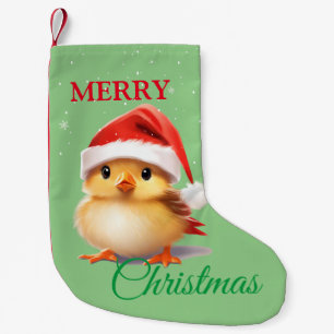 Cute Safari animal bird Santa Christmas Costume Small Christmas Stocking