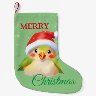 Cute Safari animal bird Santa Christmas Costume Small Christmas Stocking