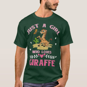 Cute Safari Animal Lover Gift Just A Girl Who Love T-Shirt