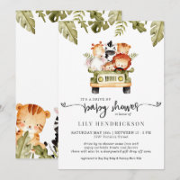 Cute Safari Animals | Drive-By Baby Shower