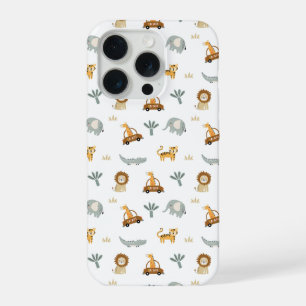 Cute Safari Animals Jungle Pattern Phone Case