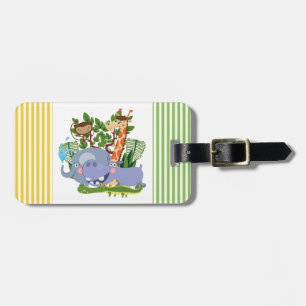 Cute Safari Animals Luggage Tag