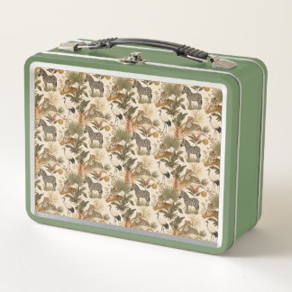 Cute Safari Animals Lunch Box