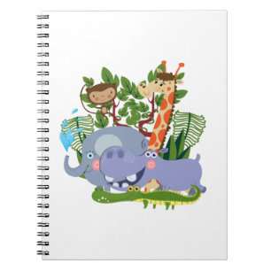 Cute Safari Animals Notebook