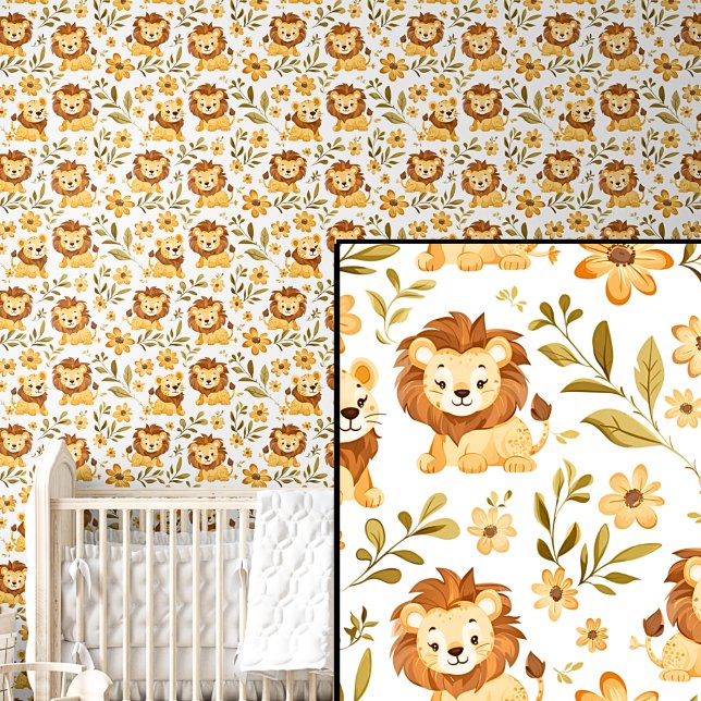 Cute Safari Animals Orange Brown Lions  Wallpaper (Creator Uploaded)