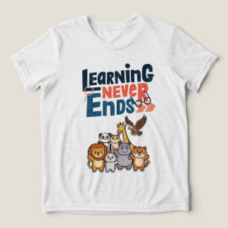 Cute Safari Animals Teacher Design Tri-Blend Shirt