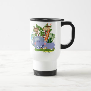 Cute Safari Animals Travel Mug