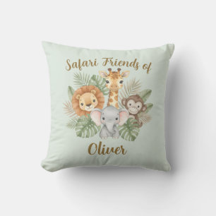 Cute Safari Baby Animals Cushion