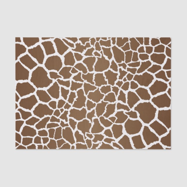 Cute safari giraffe pattern  tissue paper (Front)