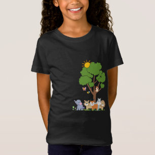 Cute Safari & Jungle Animals U Kids T-Shirt