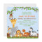 Cute Safari Jungle Birthday Party Invitations