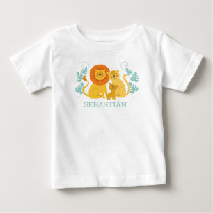 Cute Safari Jungle Lion Boy Baby T-Shirt