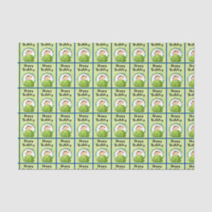Cute Safari Monkey Happy Birthday Pattern Tissue Paper