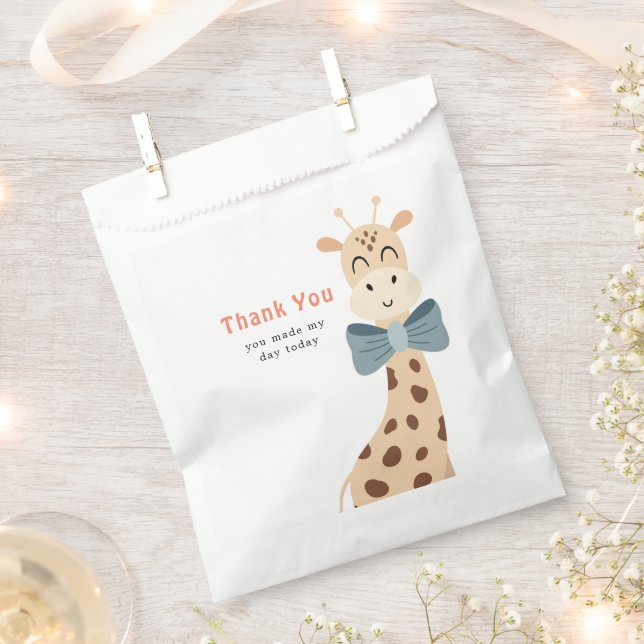 Cute Safari Party Animals Kids Birthday Favour Bags (Clipped)