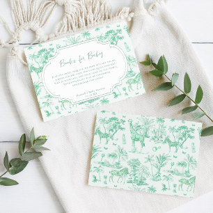 Cute Safari Toile de Jouy   Book Request Enclosure Card