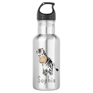 Cute Safari Zebra Kids School 532 Ml Water Bottle