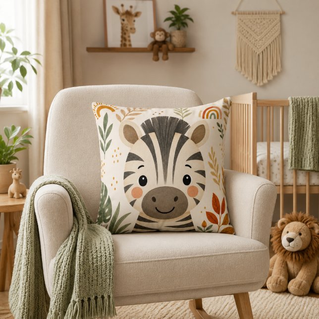 Cute Safari Zebra Nursery Cushion (Creator Uploaded)