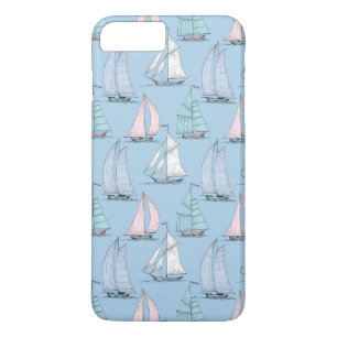Cute Sailboat Pattern 1 iPhone 8 Plus/7 Plus Case