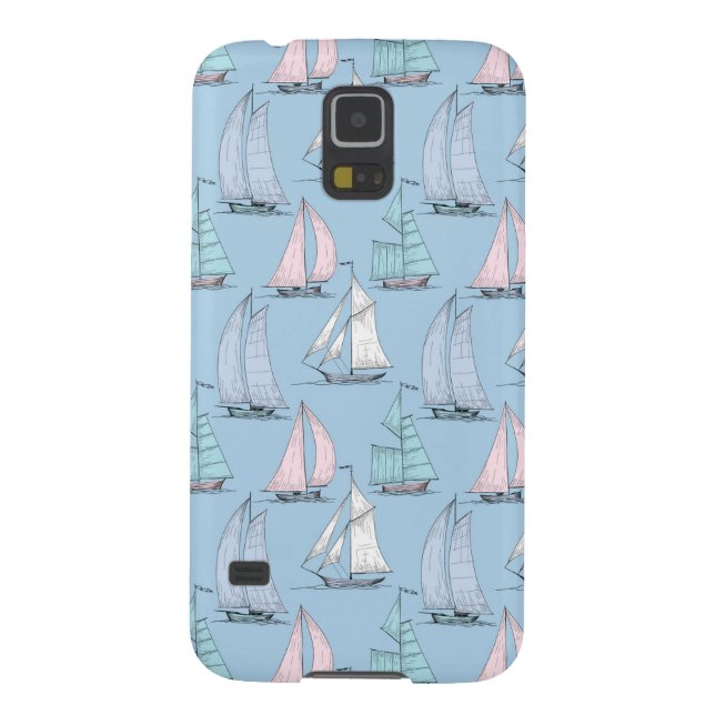 Cute Sailboat Pattern 1 Case-Mate Samsung Galaxy Case (Back)
