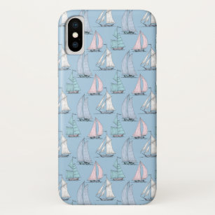 Cute Sailboat Pattern   Monogram 2 Case-Mate iPhone Case
