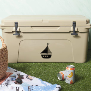 Cute Sailboat with Hearts Nautical Transparent 