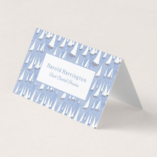 Cute Sailboats Business Cards To Customize