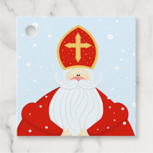 Cute Saint Nicholas    Favour Tags