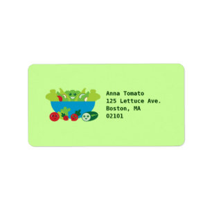 Cute Salad Label