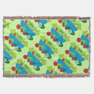 Cute Salad Throw Blanket