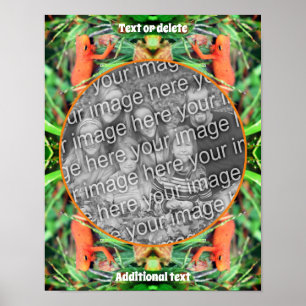 Cute Salamander Personalised Create Your Own Photo Poster