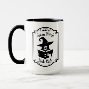 Cute Salem Witch Book Club witch moon phases brew Mug