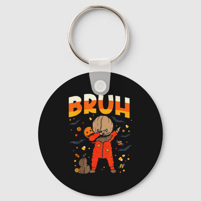 Cute Sam Dabbing Funny Bruh Halloween Costume 2025 Key Ring (Front)