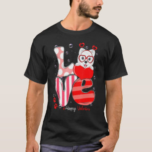 Cute Samoyed Dog Love Valentine Puppy T-Shirt