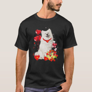 Cute Samoyed Valentines Day Funny Dog Valentine Gi T-Shirt