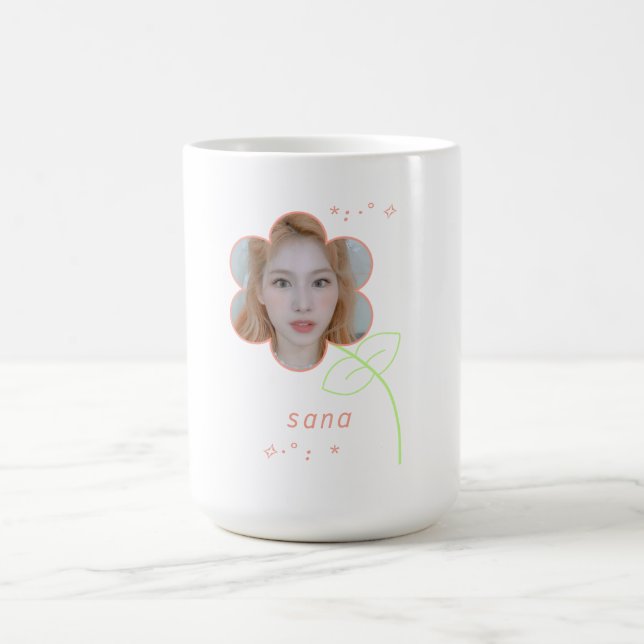 Cute Sana Kpop Twice Teen Aesthetic Coffee Mug (Center)