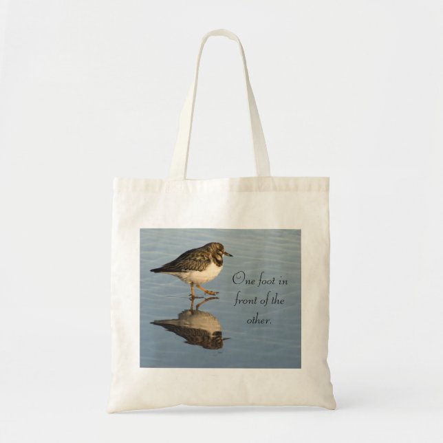 Cute Sandpiper Bird Tote Bag (Front)