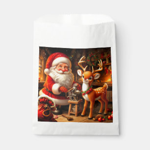 Cute Santa and Reindeer  Favour Bags