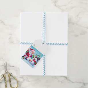Cute Santa and Snowman Gift Tags