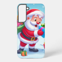 Cute Santa and Snowman