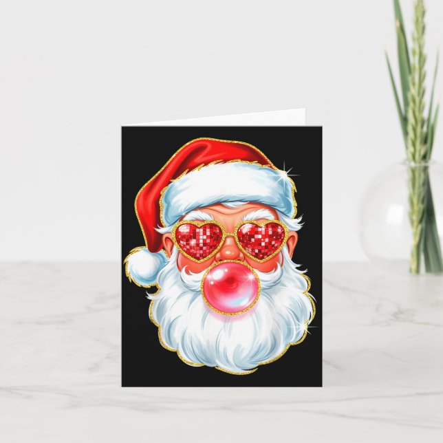 Cute Santa Bubble Gum For Women Teen Little Girls  Card (Front)