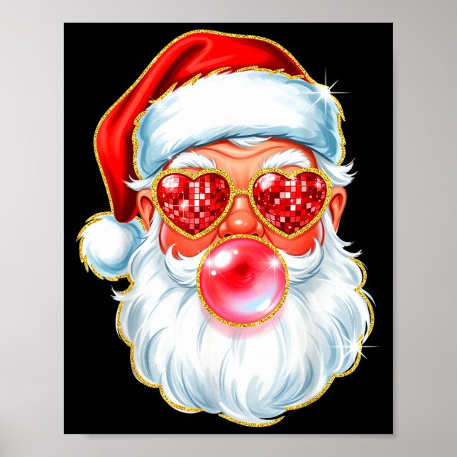 Cute Santa Bubble Gum For Women Teen Little Girls  Poster (Front)