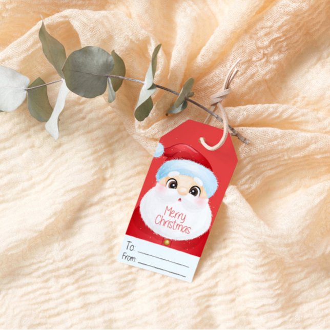 Cute Santa Christmas Gift Tag (Creator Uploaded)