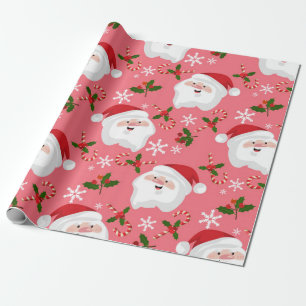 Cute Santa Christmas Pattern Wrapping Paper