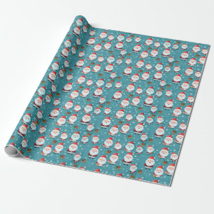 Cute Santa Christmas Wrapping Paper