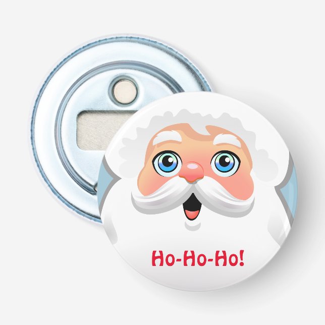 Cute Santa Claus Cartoon Bottle Opener (Front)